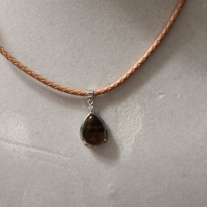 Faux tigers eye pendant